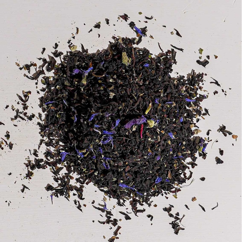 Wild Blackberry Tea|1 oz Loose Tea Sample|2oz Loose Tea|4 oz bag of loose tea|4 oz tin of loose tea|8 oz bag of loose tea|16 oz bag of loose tea|4.4 lb (2 kg) bag of loose tea|25 tea bag softwood chest|6 pack of 25 tea bags softwood chests|20 Tea Bags|50