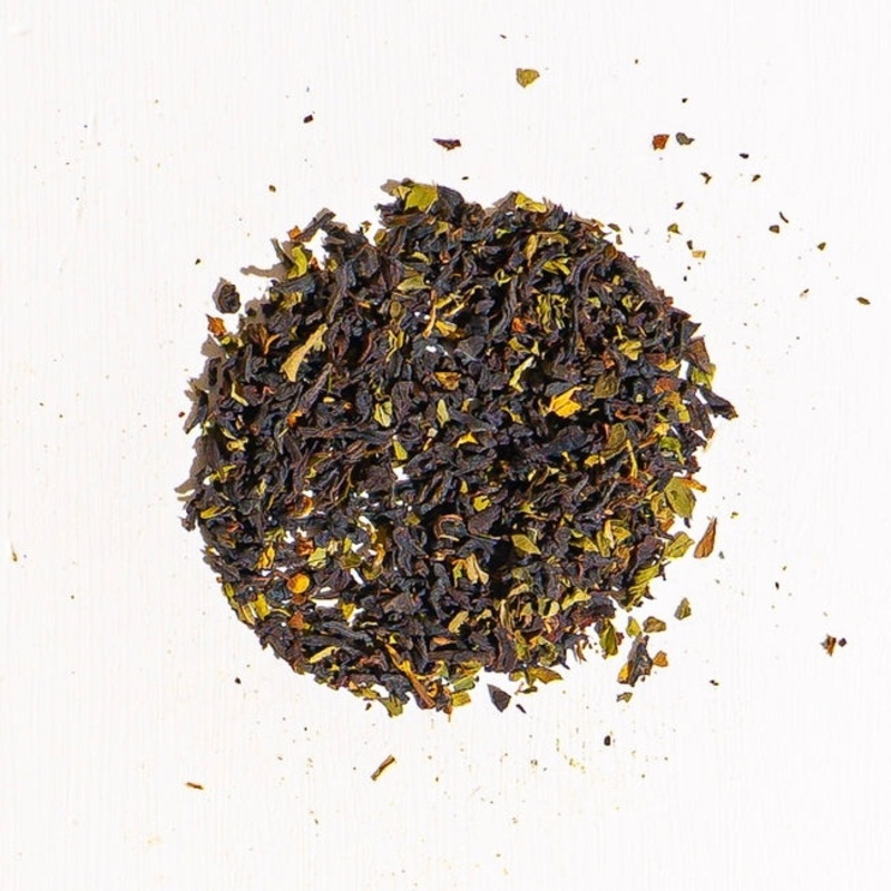 Moroccan Madness|1.1 lb (.5 kg) loose tea|1oz sample loose tea|4 oz loose tea|4oz loose tea tin|8oz loose tea|16oz loose tea