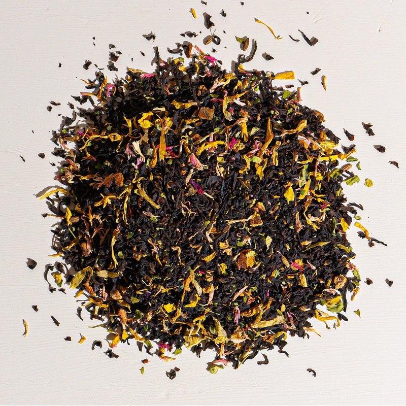 Pecan Pie Tea|1 oz loose tea sample|4 oz bag of loose tea|4 oz tin of loose tea|8 oz bag of loose tea|16 oz bag of loose tea|4.4 lb (2 kg) bag of loose tea
