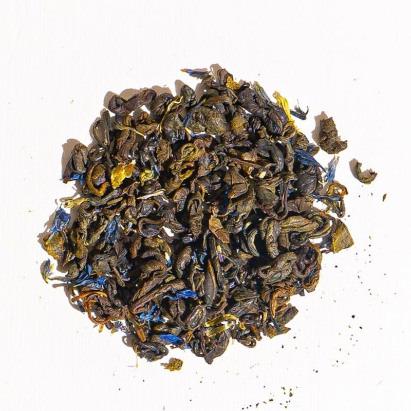 Earl Grey Green|1 oz Loose Tea Sample|4 oz Bag of Loose Tea|4 oz Tin of Loose Tea|8 oz Bag of Loose Tea|16 oz Bag of Loose Tea|4.4 Pound Bag of Loose Tea|25 tea bag softwood chest|6 pack of 25 tea bag softwood chests