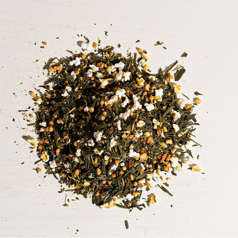 Genmaicha Chai|1 oz loose tea sample|4.4 lb (2 kg) bag of loose tea|8 oz bag of loose tea|4oz Bag of Loose Tea|4oz Tin of Loose Tea|16oz Bag of Loose Tea