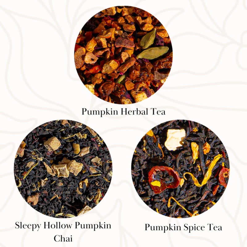 Pumpkin Teas Sampler|3- 1oz Samples of Loose Tea