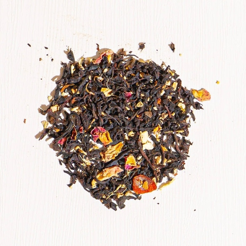 Rose Chai (Black)|1 oz loose tea sample|4 oz bag of loose tea|4 oz tin of loose tea|8 oz bag of loose tea|16 oz bag of loose tea