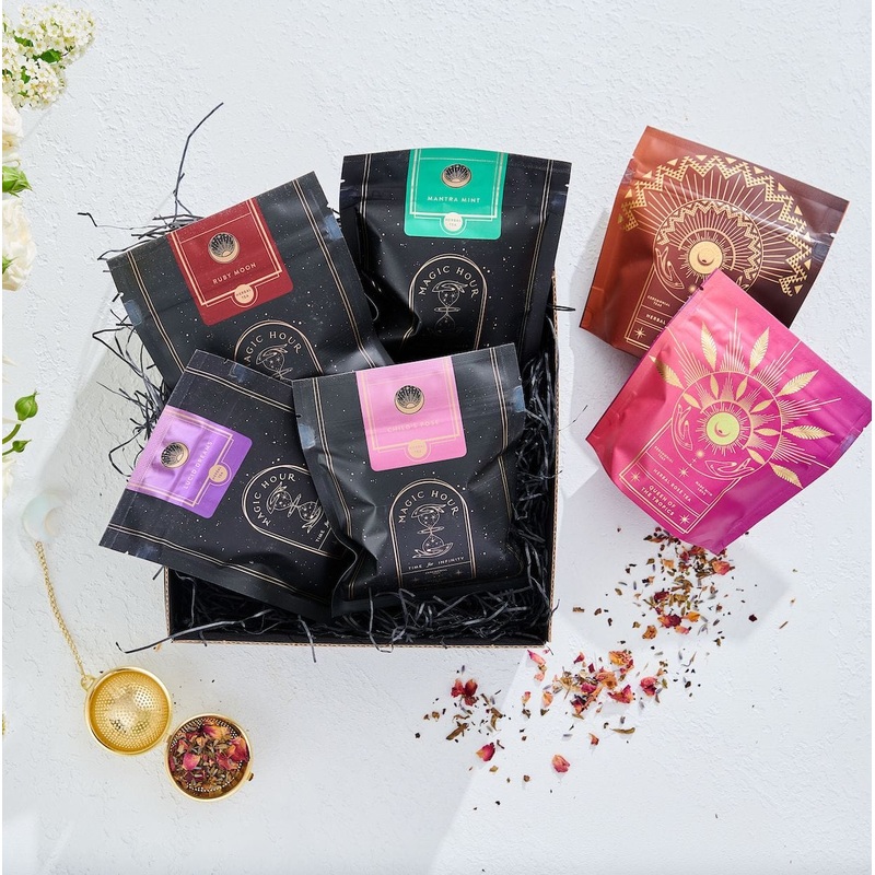 Herbal Magic Sampler Tea Box: Caffeine-Free Teas for Sleep, Digestion & Immunity