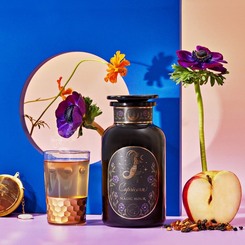 Capricorn: Maple Oolong Tea|Violet Glass Apothecary Jar (60-75 Cups)|Luxe Pouch (60-75 Cups-Refill your Jar!)|Traveler Jar (10-15 Cups)|Sampler Pouch (10-15 Cups!)|Bulk Pouch (200+ Cups)