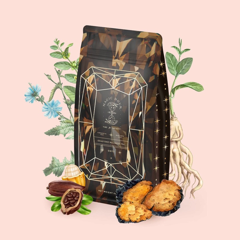 Black Onyx – Chaga Maca Toffee Herbal Tea Refill Pouch