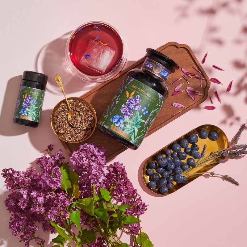 Blueberry Lavender Mint: Cosmic Garden Iced Tea