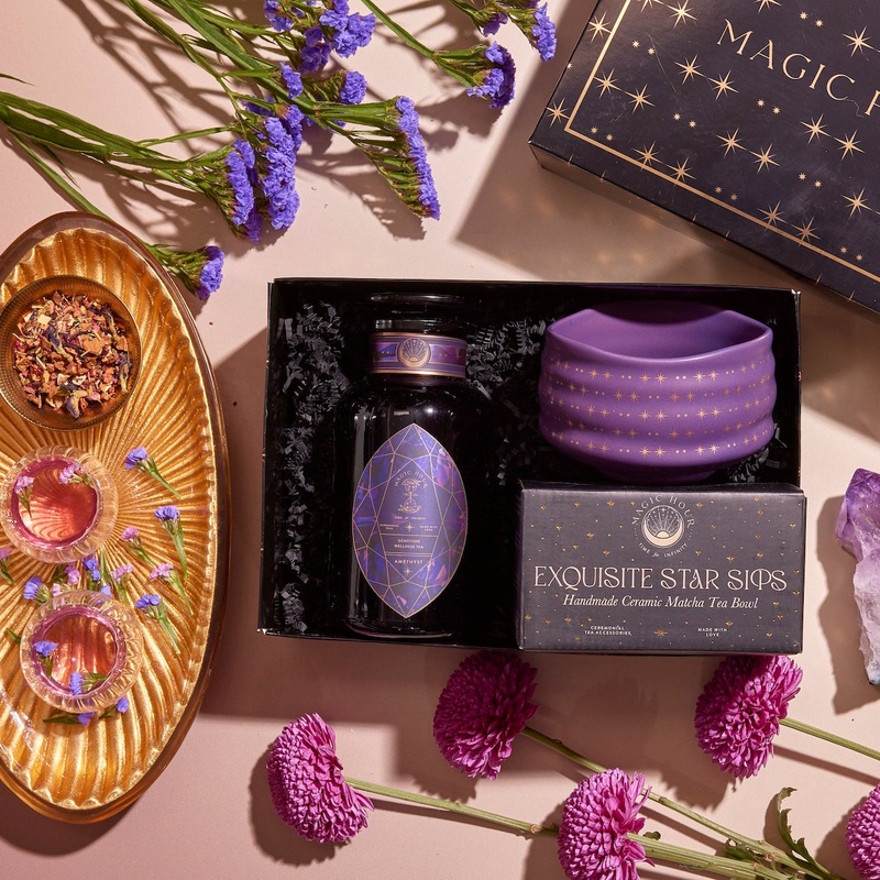 Amethyst Gemstone Tea Gift Set