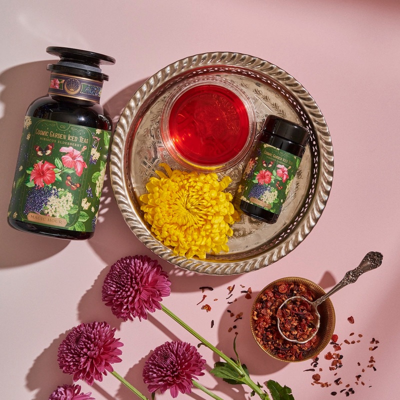 Hibiscus Elderberry: Cosmic Garden Iced Tea
