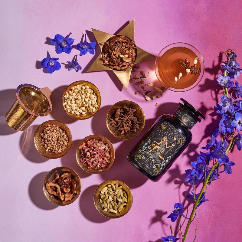 The Star Box|The Star Box with Violet Glass Apothecary Jar of Tea (65-75 Cups)|The Star Box with Luxe Refill Pouch of Tea (65-75 Cups)|The Star Box with Traveler Jar (10-15 Cups)|The Star Box with Sampler Pouch (10-15 Cups)