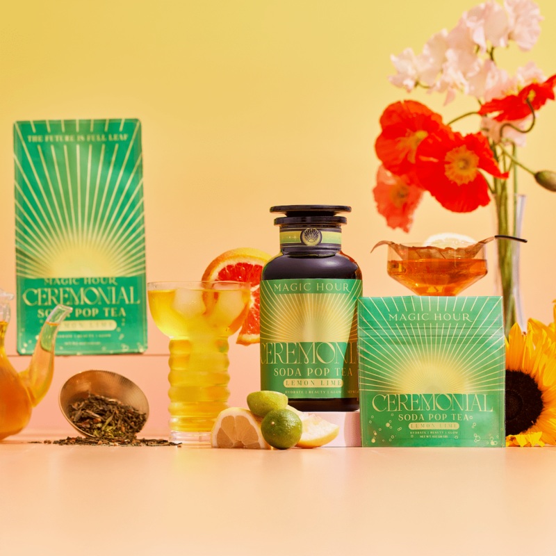 Lemon Lime Green Tea: Ceremonial Soda Pop Tea
