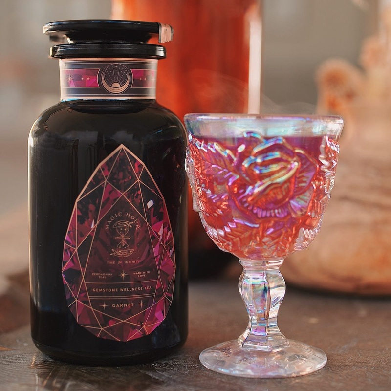 Garnet: Violet Wine Gemstone Wellness Tea Case Packs