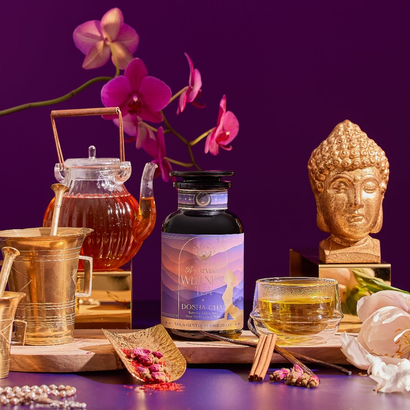 Restful Evening Chai: Dosha Balancing Saffron Spice Tea