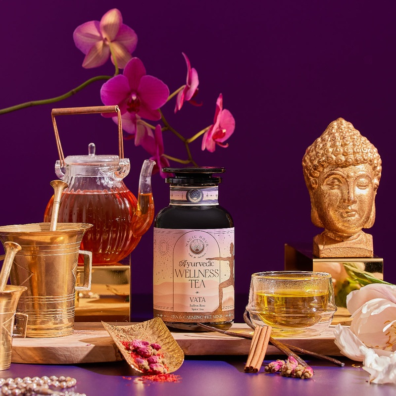 Vata: Caffeine-Free Saffron-Rose Spice Tea