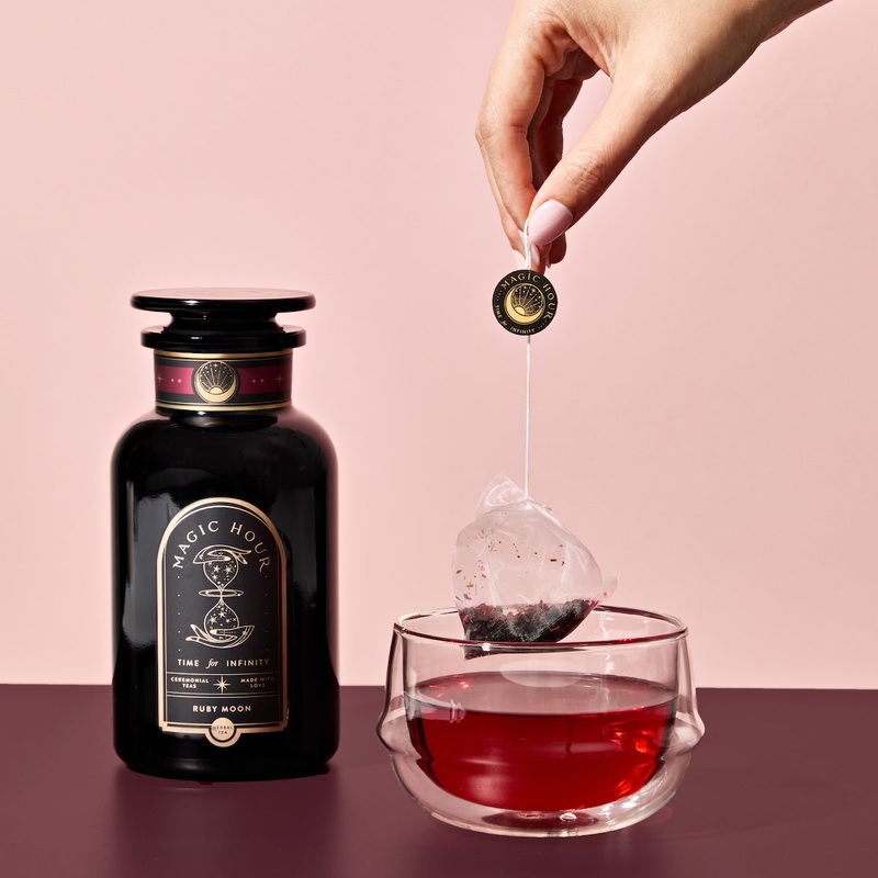 Ruby Moon Herbal Tea Bags|Sample Pouch (5 Tea Sachets)|Luxe Refill Pouch (20 Tea Sachets)