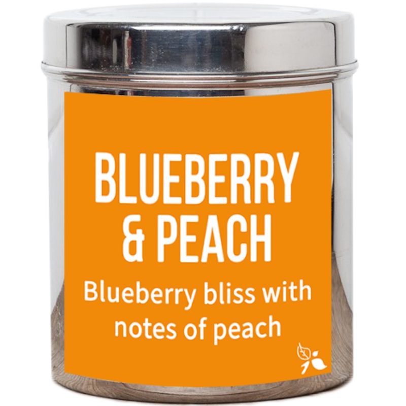 Blueberry & Peach Tea|Loose Leaf|50g Pouch (25 Cups)|150g Pouch (75 Cups)|300g Pouch (150 Cups)|20g Pouch (10 Cups)