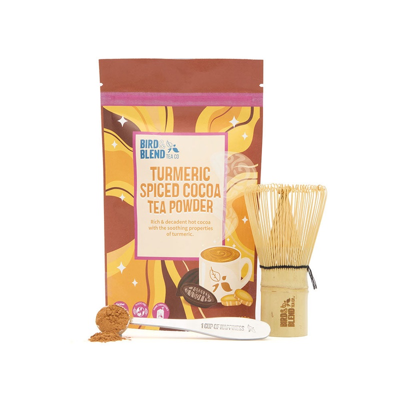 Tea Powder Starter Kit|Turmeric Spiced Cocoa Tea Powder|Turmeric Tea Powder|Cookie Hojicha Tea Powder|Vanilla Kafe Hawaij Tea Powder