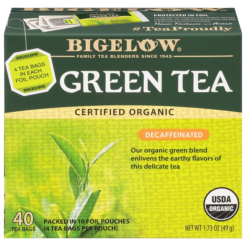 Organic Green Tea Decaf 40 Count