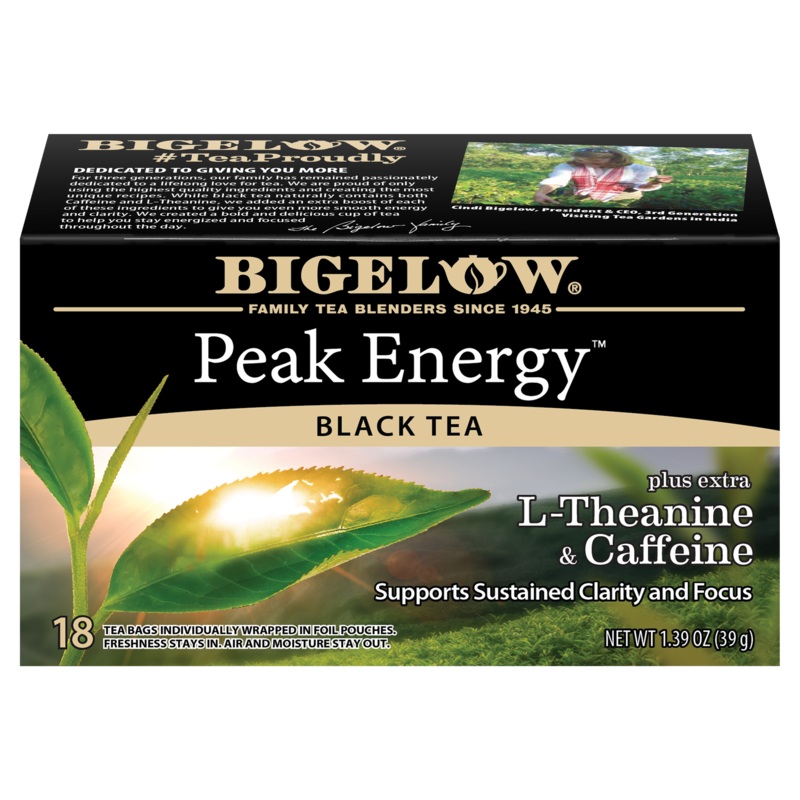 Peak Energy plus Extra L-Theanine And Caffeine Black Tea