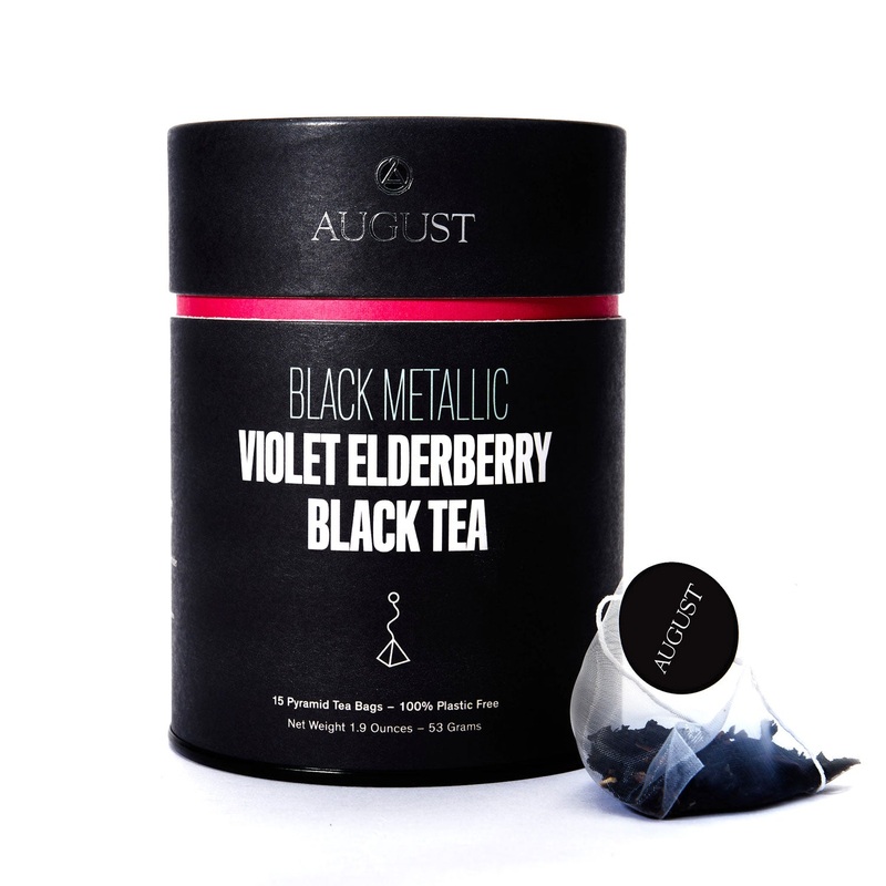 Black Metallic – Violet Elderberry Black Tea (15 Tea Bags)