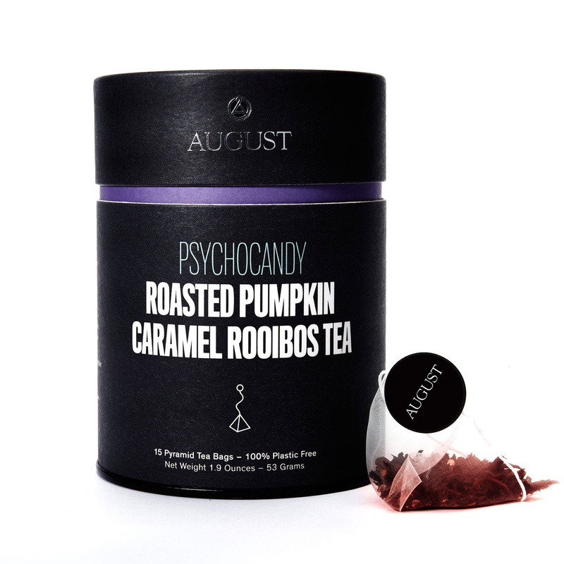 Psychocandy – Roasted Pumpkin Caramel Rooibos Tea (Caffeine Free) (15 Tea Bags)