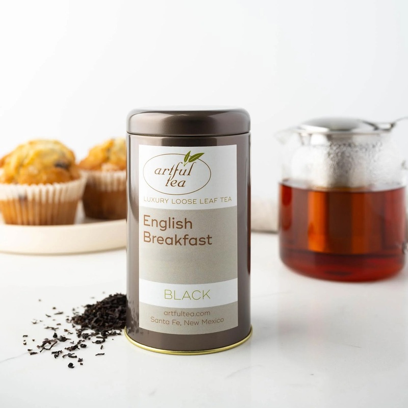 English Breakfast Black Tea|Small – 4 oz Kraft Bag|Small – 4 oz Tin|Medium – 8 oz Kraft Bag|Large – 16 oz Kraft Bag