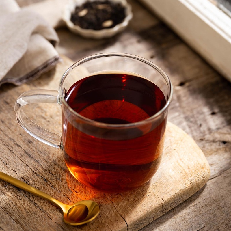 Caramel Pu-erh Tea|4 oz Tin – $28|4 oz Kraft Bag – $24|8 oz Kraft Bag – $46|16 oz Kraft Bag – $88