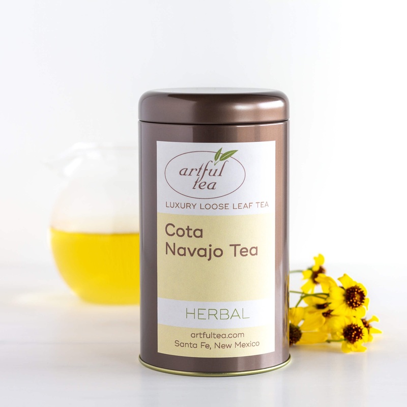 Cota Navajo Tea|2 oz. Tin – $21|2 oz. Kraft Bag – $17|4 oz. Kraft Bag – $32|8 oz. Kraft Bag – $60