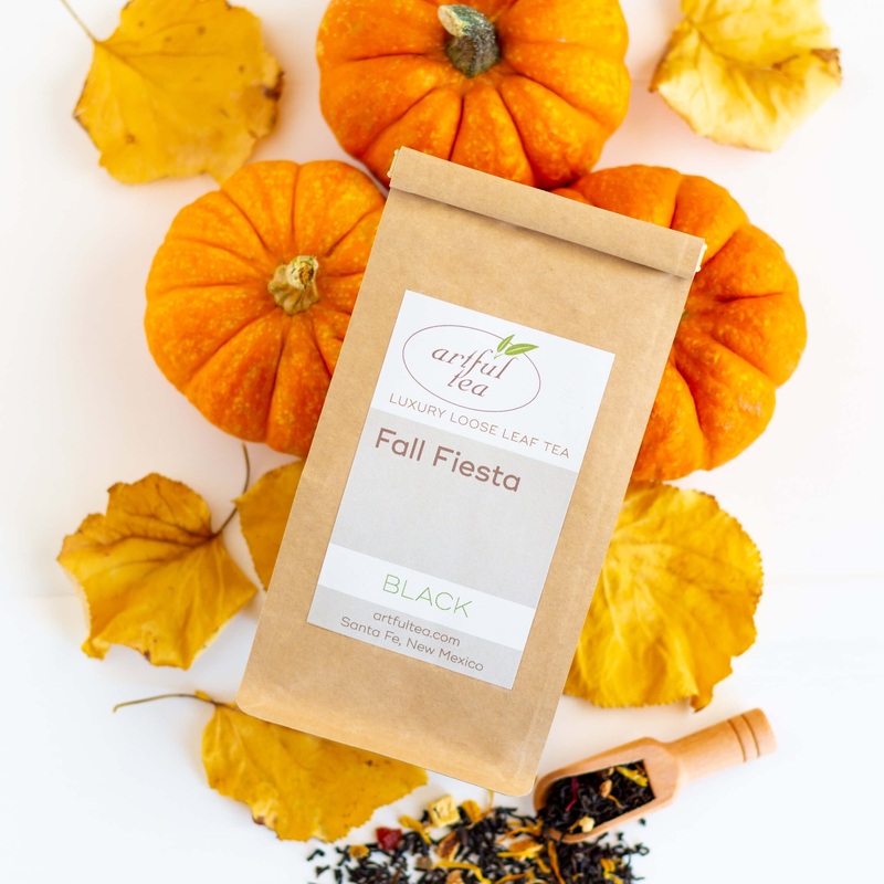 Fall Fiesta Black Tea|Small – 4 oz Kraft Bag|Small – 4 oz Tin|Medium – 8 oz Kraft Bag|Large – 16 oz. Kraft Bag