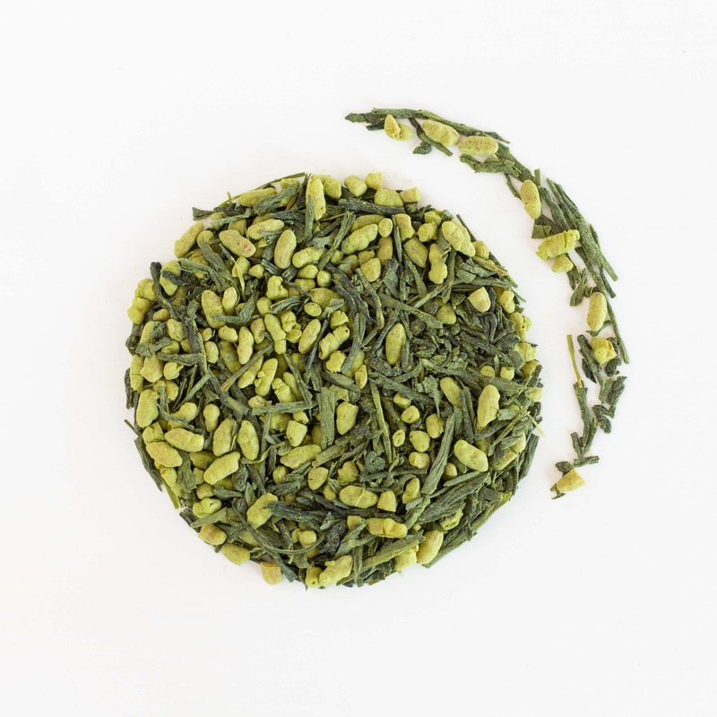 Genmaicha Matcha Green Tea|Small – 4 oz Kraft Bag|Small – 4 oz Tin|Medium – 8 oz Kraft Bag|Large – 16 oz Kraft Bag