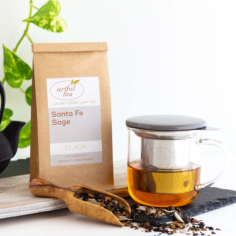 Santa Fe Sage Black Tea|Small – 4 oz Kraft Bag|Small – 4 oz Tin|Medium – 8 oz Kraft Bag|Large – 16 oz Kraft Bag