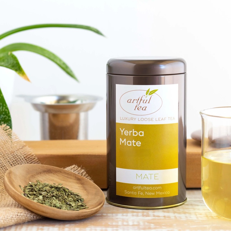Yerba Mate Tea|3.5 oz Tin – $16|3.5 oz Kraft Bag – $12|7 oz Kraft Bag – $22|14 oz Kraft Bag – $42