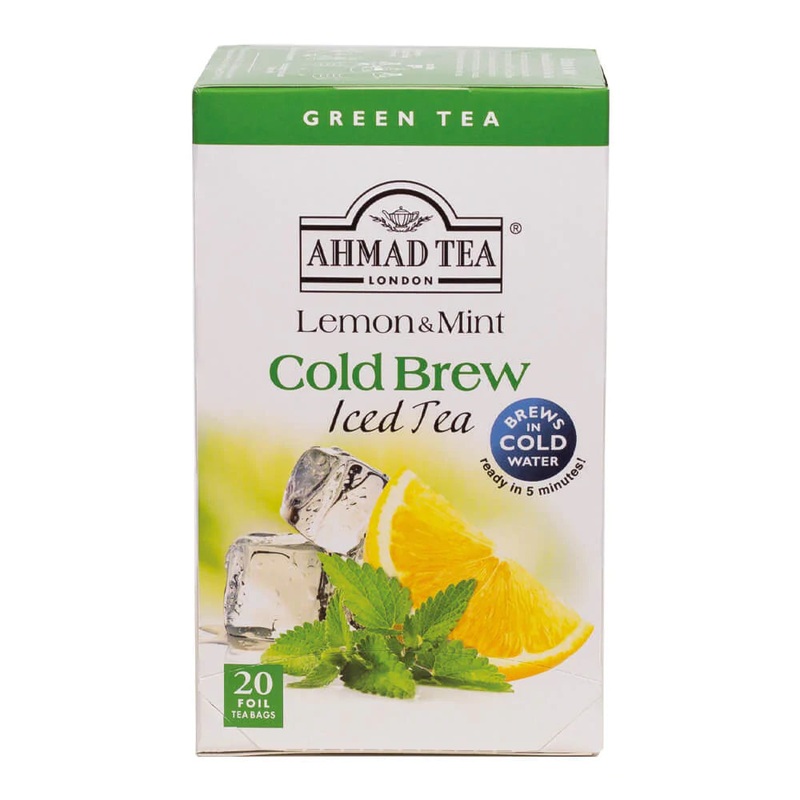 Lemon & Mint Cold Brew Iced Green Tea – 20 Foil