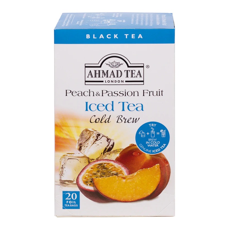 Peach & Passion Fruit Cold Brew Iced Tea – 20 Foil