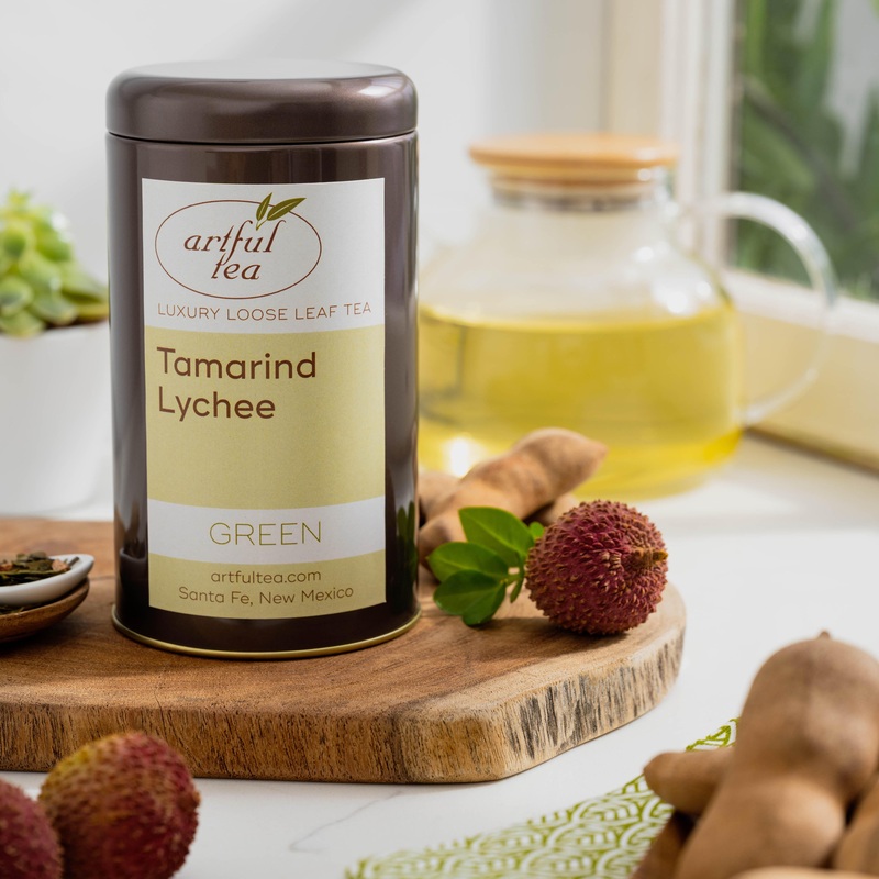 Tamarind Lychee Green Tea|Small – 3.5 oz Kraft Bag|Small – 3.5 oz Tin|Medium – 7 oz Kraft Bag|Large – 14 oz Kraft Bag