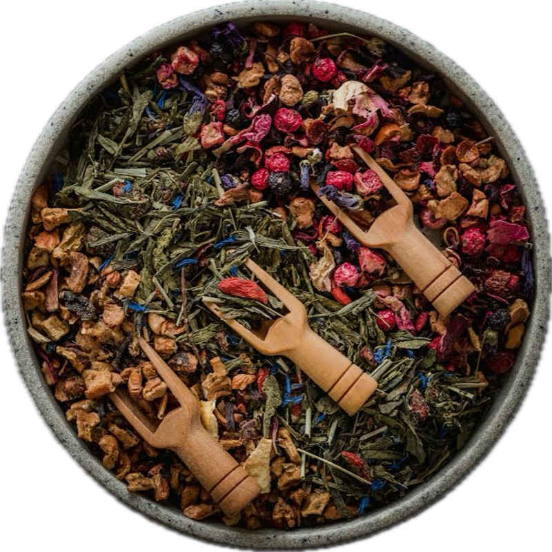 5 pack herbal loose leaf tea sampler **Fall/Winter edition**